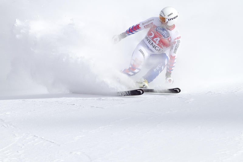 Skiing in the Swiss Alps
